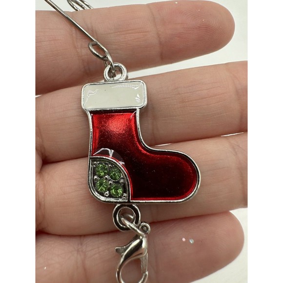 BANBERRY DESIGNS Christmas Ornament Hooks - Set of 12 Metal Boot Stocking New - Picture 3 of 6